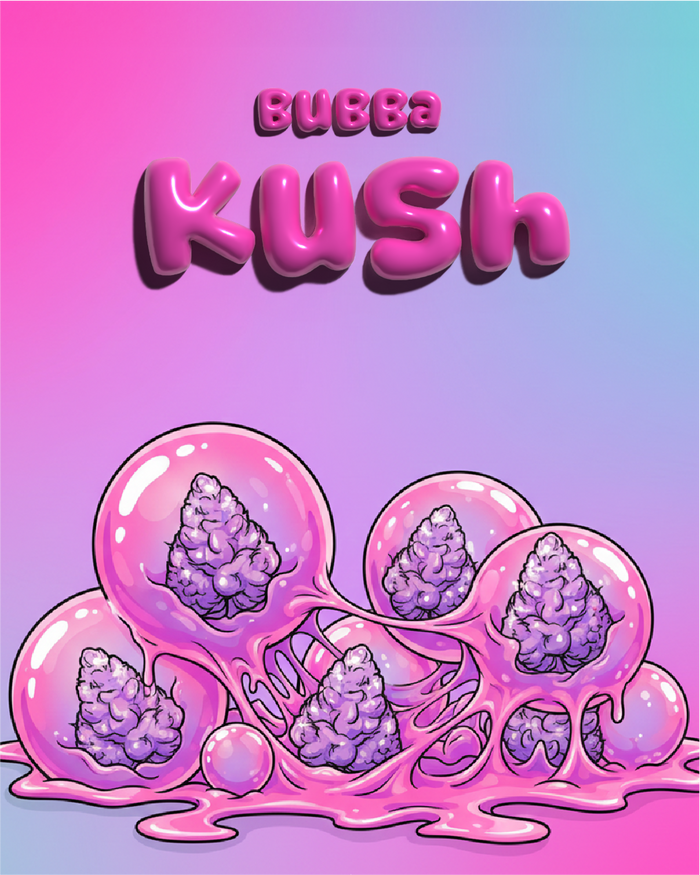 Bubba Kush Illustration - SEEDPOPPERS