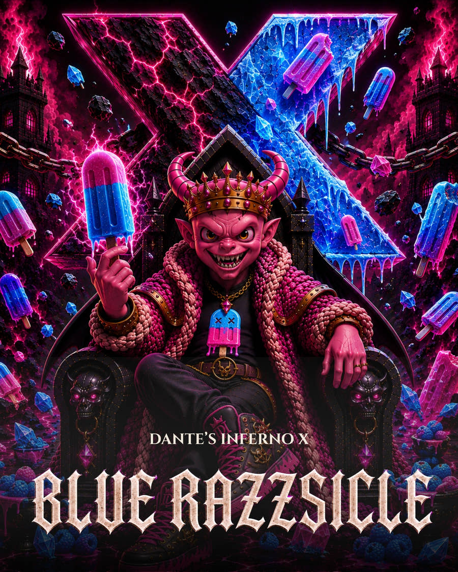 Covermotiv von Dante’s Inferno × Blue Razzsicle bei SEEDPOPPERS