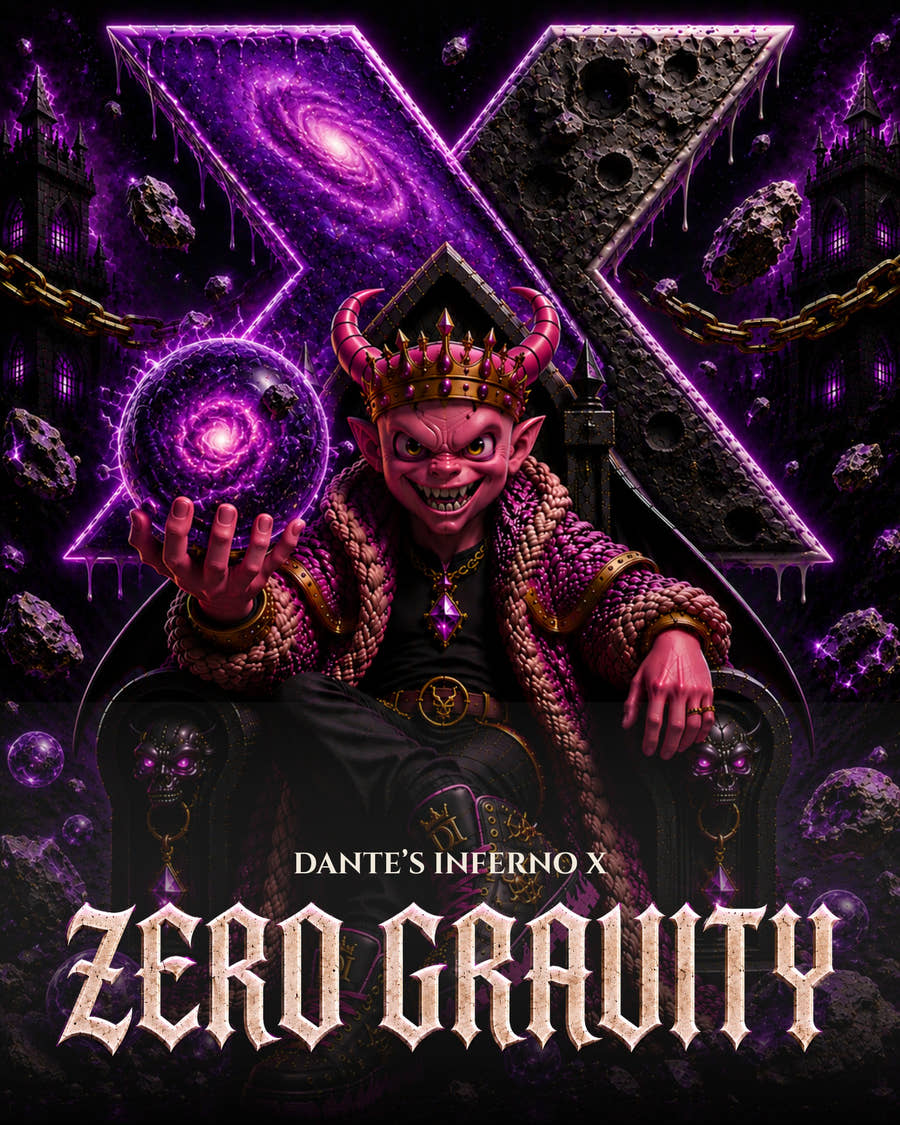 Covermotiv von Dante’s Inferno × Zero Gravity bei SEEDPOPPERS