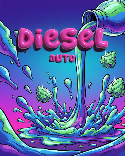 Diesel Auto Illustration  - SEEDPOPPERS