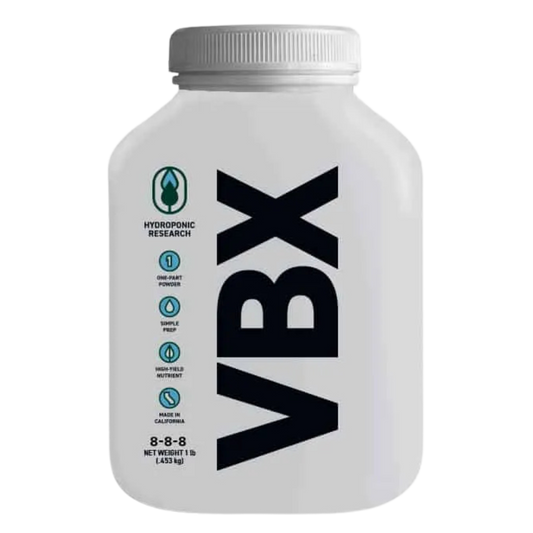 Hydroponic Research VBX CLEAN All-in-One Dünger 450 g Beutel
VBX CLEAN 450 g – LED-optimierter All-in-One Dünger
Hydroponic Research VBX CLEAN Dünger für Tropfbewässerung