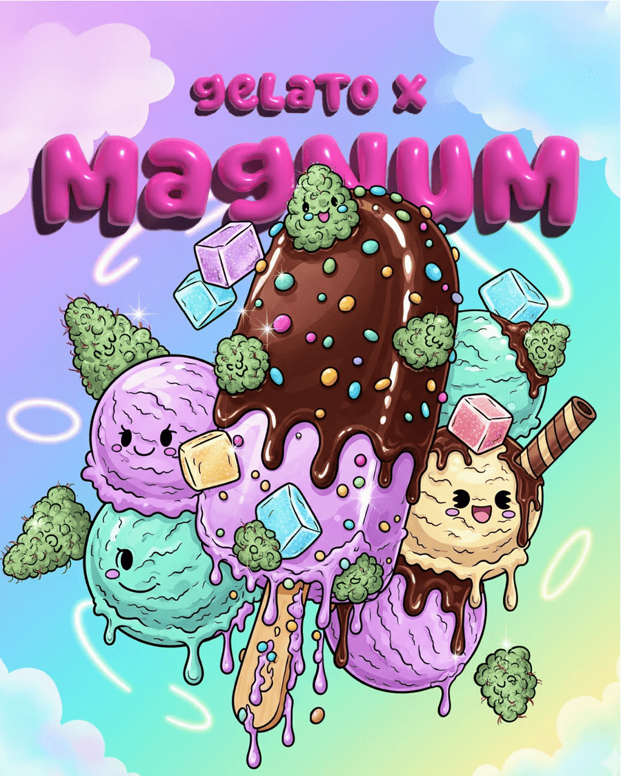 Gelato x Magnum Auto Illustration – Genetik & Wuchsform