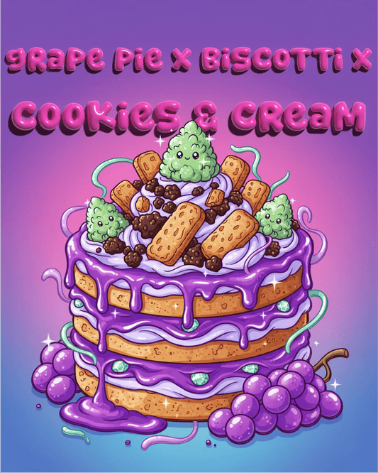 Grape Pie x Biscotti x Cookies & Cream - SEEDPOPPERS