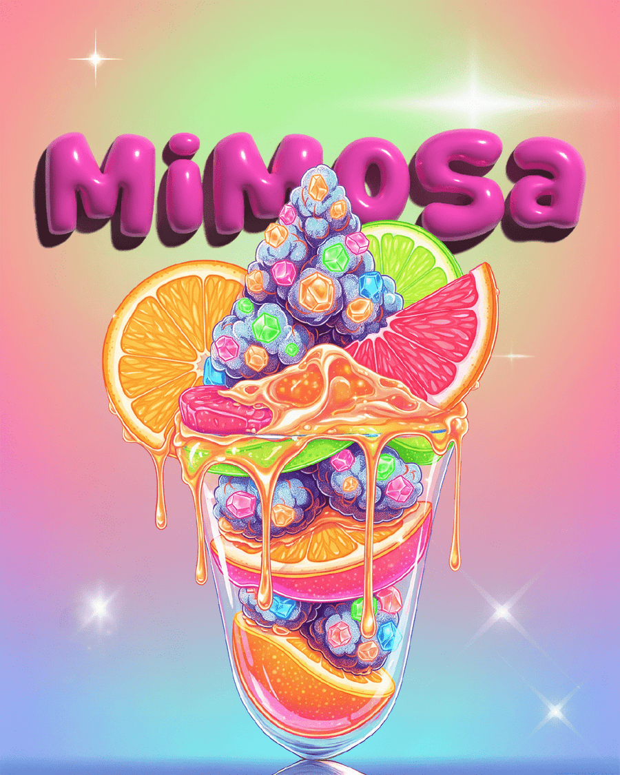 Mimosa Illustration – Genetik & Wuchsform