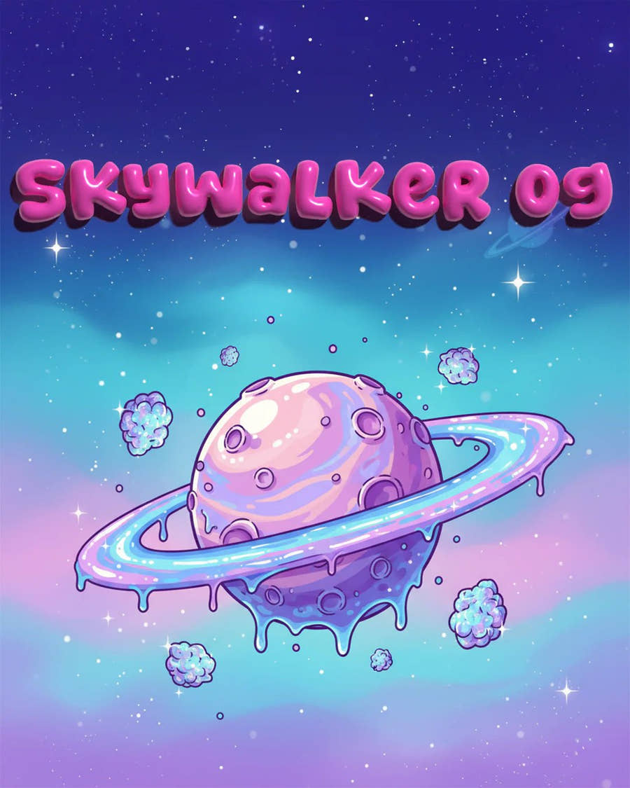Skywalker OG Auto Illustration – Genetik & Wuchsform